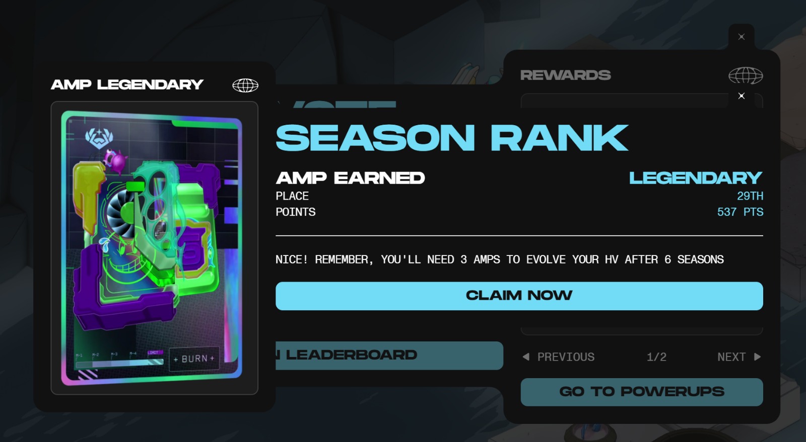 Seasonal Rewards